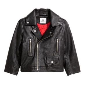 H&M Studio Kids Leather Biker Jacket